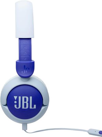 Навушники JBL Junior 320 для дітей з мікрофоном, кабель, блакитні, JBL Safe Sound, 12 мм, блакитний колір