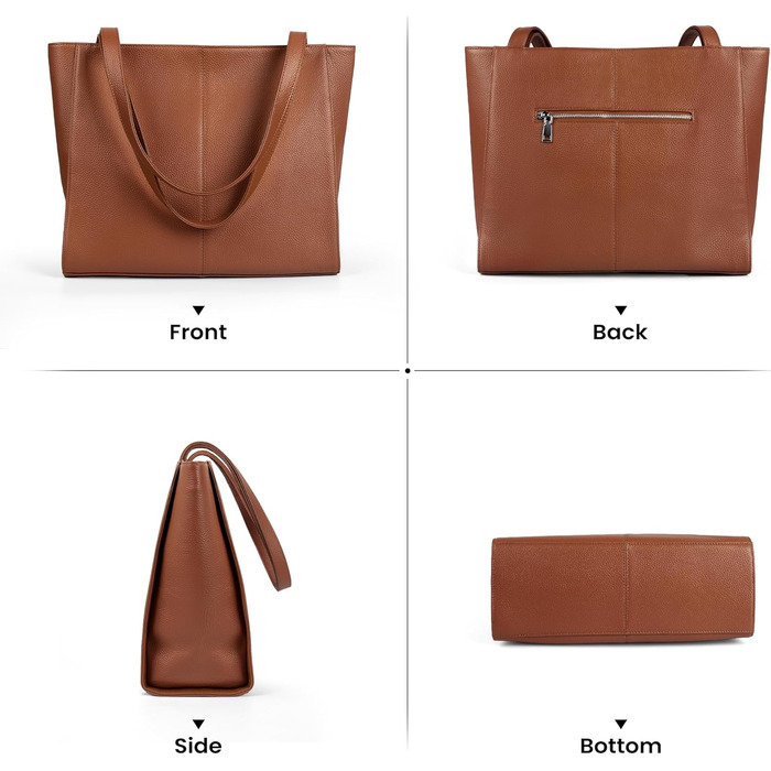 Сумка жіноча шкіряна befen Shopper, велика, для ноутбука 14