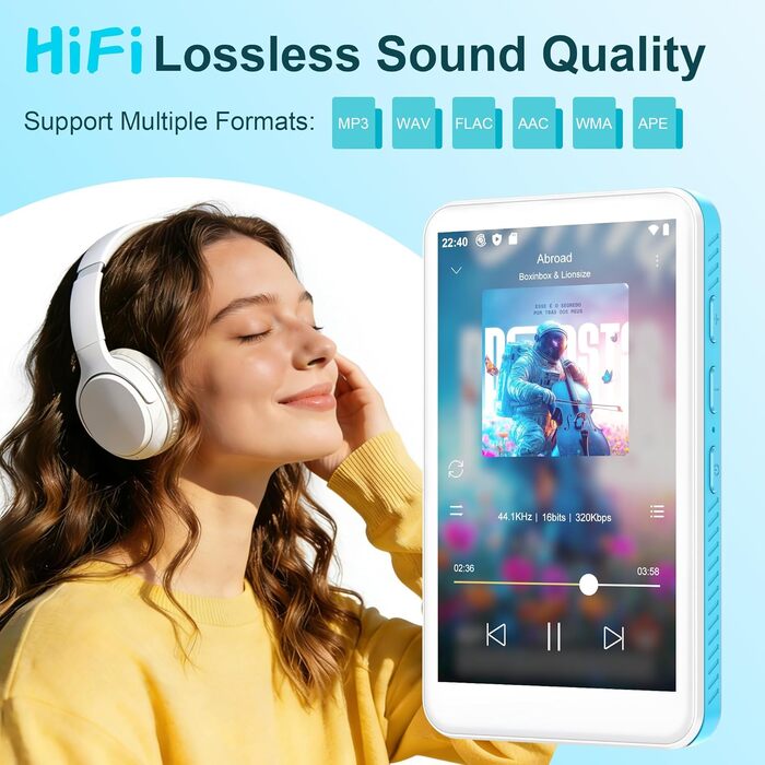 MP3 плеєр SWOFY з Bluetooth та WiFi, 4.0