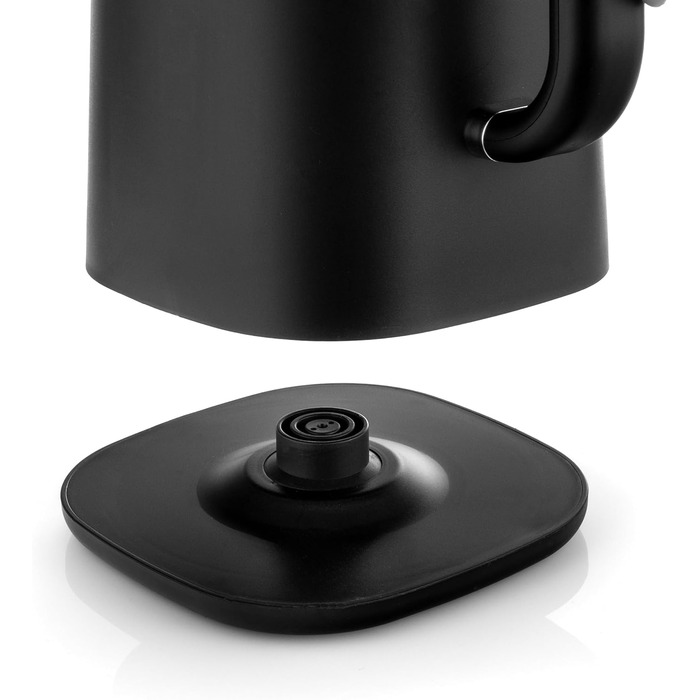 Електричний чайник-заварник Lehmann з нержавіючої сталі, 1,7 л, терморегуляція 45-100°C, з термостатом та дисплеєм, чорний