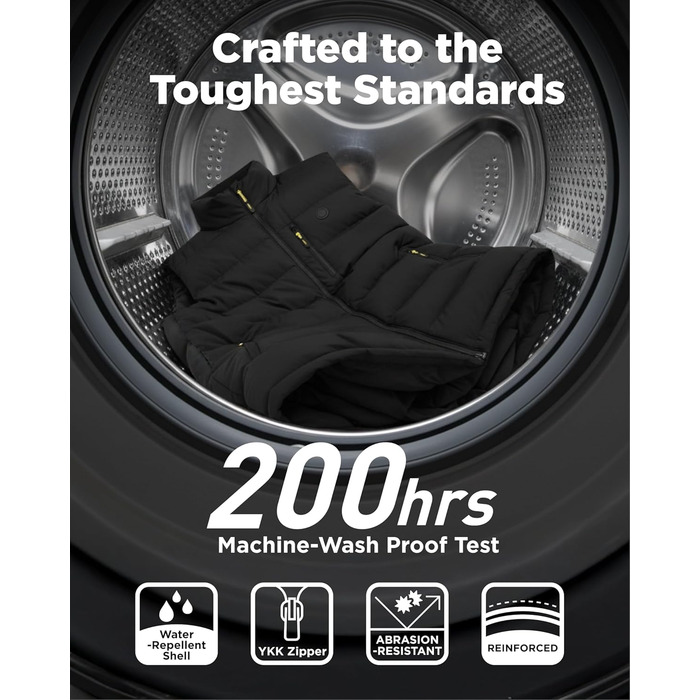 Тепла електрична жилетка InoKraft для чоловіків з підігрівом, акумулятор 8000mAh, USB-C, для зими, велоспорт, біг, хайкінг, XXL