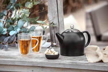 Bredemeijer small, round, double-walled teapot 0.5 Liter (Black, 1.4 L)