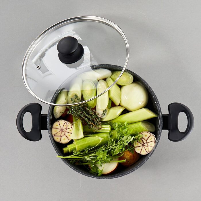 Сковорода Russell Hobbs RH02813EU7 Metallic Marble 28 см універсальна антипригарна для індукції, смаження, грилю – здорове приготування їжі з мінімумом олії