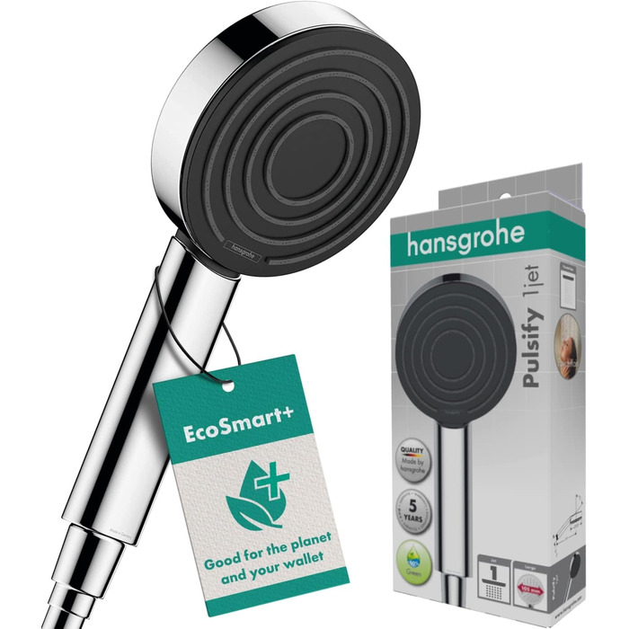 Душова лійка Hansgrohe Pulsify Select S з функцією PowderRain, 105 мм (Хром, 6 л/хв, Antikalk)