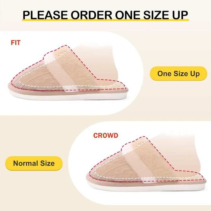 Жіночі халапи Xnova з плюшу, м'які та зручні, з піною пам'яті, антиковзаючі, теплі зимові халапи (Хакі, 42/43 EU)