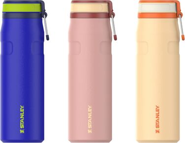 Термопляшка Stanley IceFlow Bottle Twist Flip 0.47L з кришкою-клапаном, герметична, Peach Rose