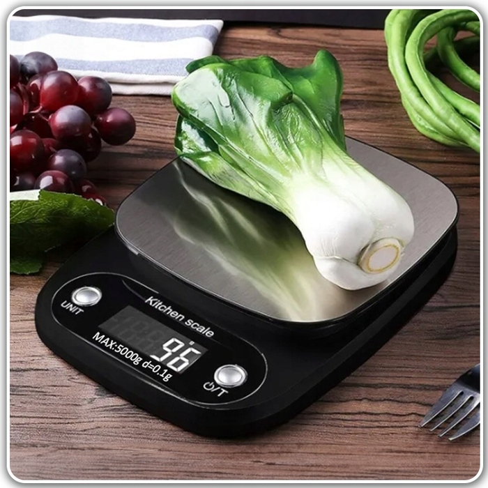 Кухонні ваги Pixel 10кг/1г, сріблястий/сірий