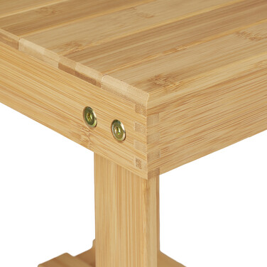 Relaxdays Small Bamboo Footstool