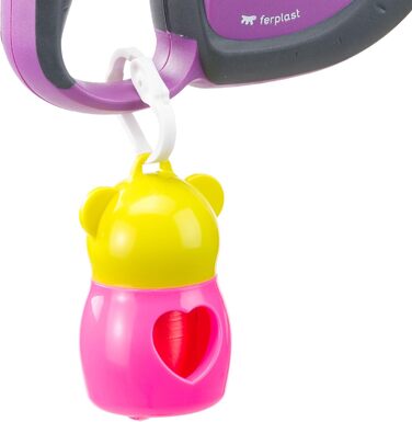 Лійка для собак Ferplast Flippy TECH, рулетка для собак середніх порід до 25 кг, 3 м, фіолетовий