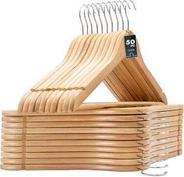 Набір вішалок для одягу Edihome (20 шт) з неслизьким покриттям, поворотним гачком, для костюмів та сорочок