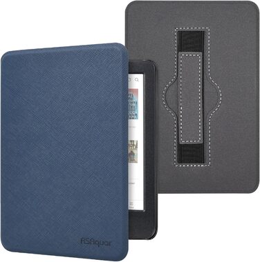 Чохол для Kindle/Kobo/Tolino з підставкою та авто-ввімкненням/вимкненням, блакитний