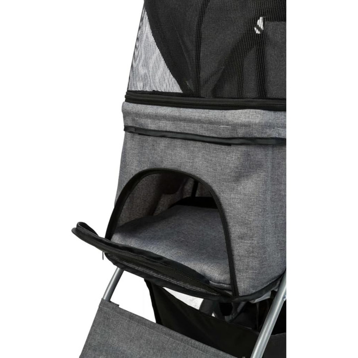Крісло-мішок Buggy сірого кольору, 47x100x80 см, 4.9 кг