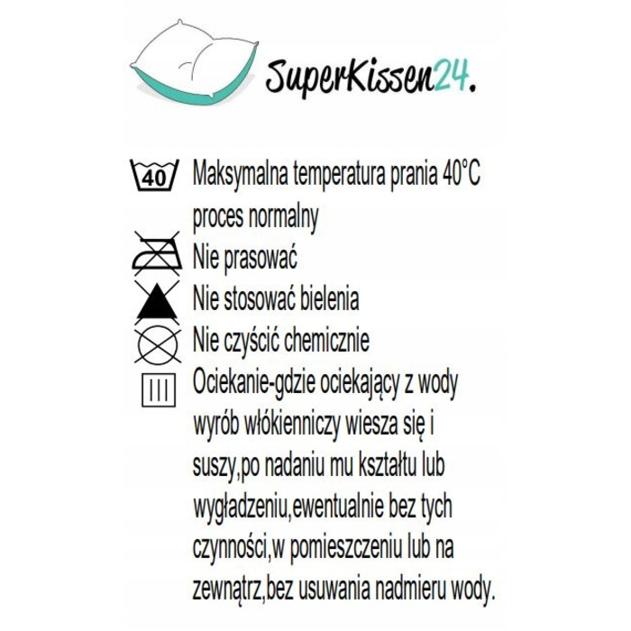 Подушка Superkissen24 120 x 110 x 10 см, зелена