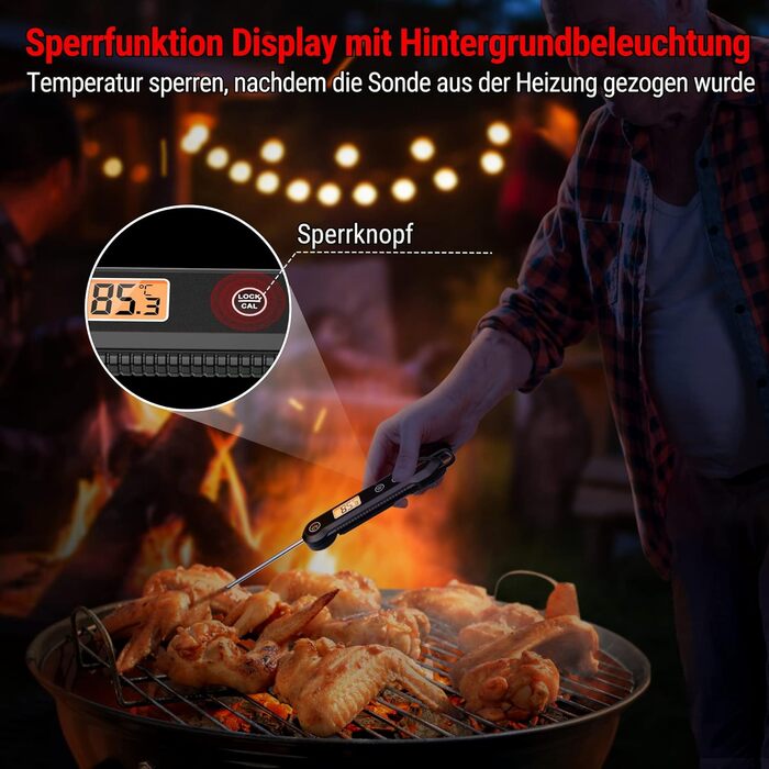 Термометр для м'яса ThermoPro TP03H: точний, швидкий, водонепроникний (IPX6)