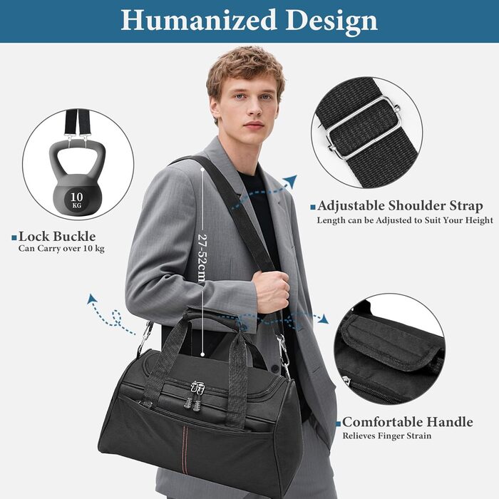 Органайзер для валізи 12 шт. - комплект водонепроникних пакувальних кубиків, органайзер для подорожей, сімейних поїздок, зберігання вдома (Чорний 1x косметичка + 1x 20л спортивна сумка)