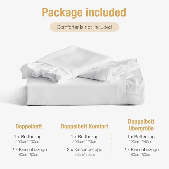 Комплект постільної білизни Lekesky 135x200 (4 шт.) - 2 наволочки 80x80 см, квітковий принт, сірий, поліестер мікрофібра, блискавка