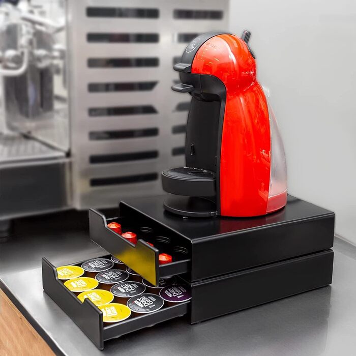 Організатор для капсул Dolce Gusto та Nespresso, шухляда на 20 капсул, чорний