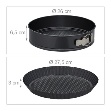 Relaxdays 5-Piece Cake Mold Set