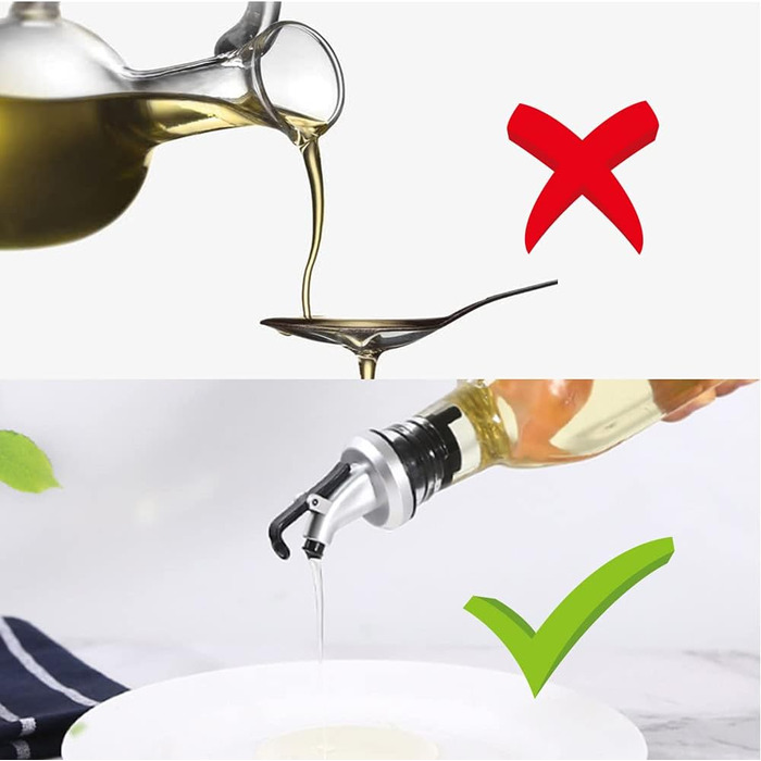 Виливники для пляшок THETAG, 10 шт. - виливання вина, олії, спецій, сиропів (без протікання)