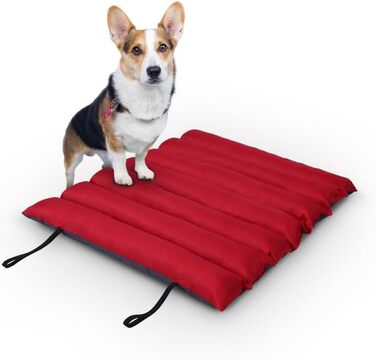 Килимок для собак Bestlivings 85x70 см - Outdoor - водовідштовхуючий та дихаючий - м'який лежак для собак - килимок для собак, що можна прати, для вулиці (Червоний)