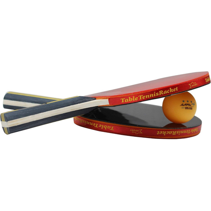 Набір для пінг-понгу MAPOL: 4 професійні ракетки та 8 м'ячів 3-зірки, зручний кейс