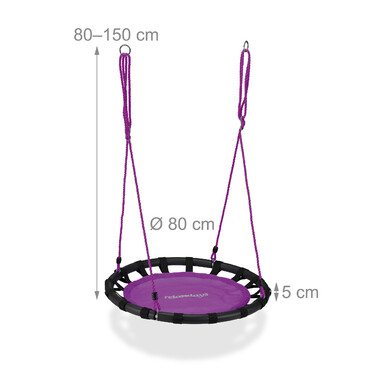 Relaxdays Bird Nest Swing 80cm