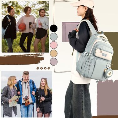 Шкільний рюкзак для підлітків (дівчаток та хлопців) - водонепроникний, великий, для школи, подорожей, повсякденного використання. Колір: фіолетовий