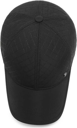 Кепка YAMEE чоловіча зимова зі складаними навушниками, унісекс, бейсболка, тепла кепка з м'якою підкладкою, чорний колір