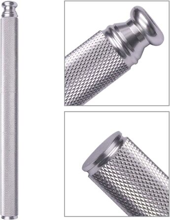 Aluminum alloy ice pick, stainless steel handle, knife with safety cover, ice tool, kitchen tool for restaurant, bar, home (silver)