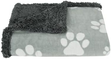 Водонепроникний плед для собак та котів, миючий, 150 x 120 см (Paw/Black)
