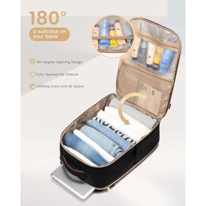 LOVEVOOK Рюкзак для ручної поклажі, 40L, для подорожей, чоловічий/жіночий, 17 дюймів, водонепроникний, для вихідних, кемпінгу, бізнесу, сумка для ручної поклажі, Cabin Bag