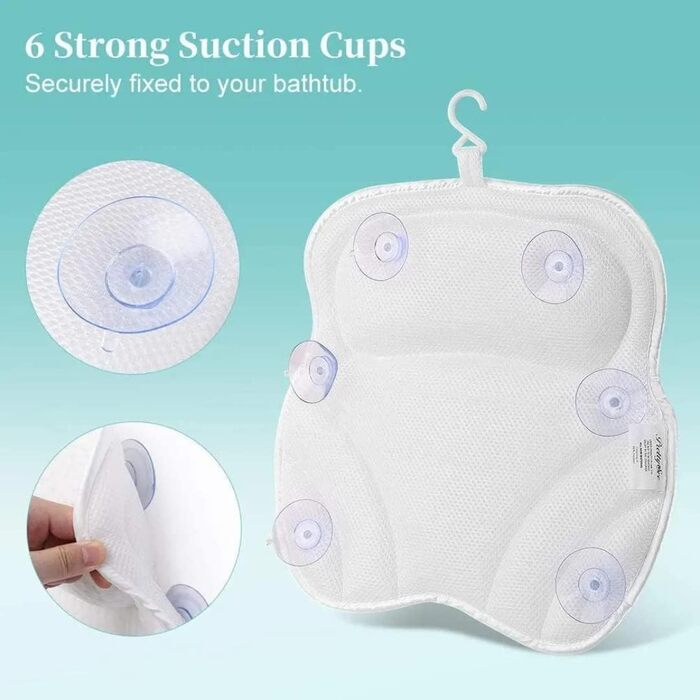 White Bathtub Pillow for Comfortable Bathing