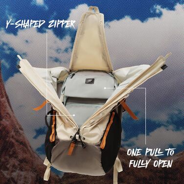 Сумка-рюкзак для камери VSGO Pocket Ranger Outdoor, захисний фоторюкзак для дзеркальних та бездзеркальних камер (25-33Л), Off White