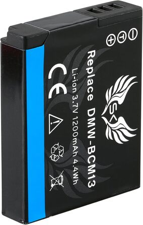 Запасний акумулятор 2x 1200mAh для Panasonic Lumix DMC-FT5 TZ40 TZ41 TZ55 TZ61 TZ71 ZS30 + зарядний пристрій (2 акумулятори)