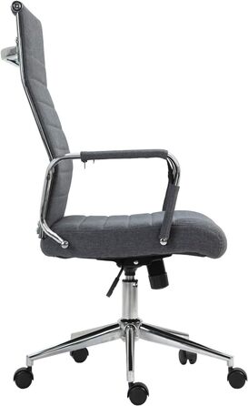 Офісне крісло SVITA Comfort: поворотне, для начальника, ергономічне, сіре, тканина