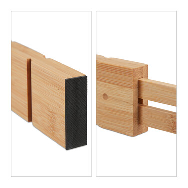 Relaxdays 18-piece Drawer Divider Set made of Bamboo