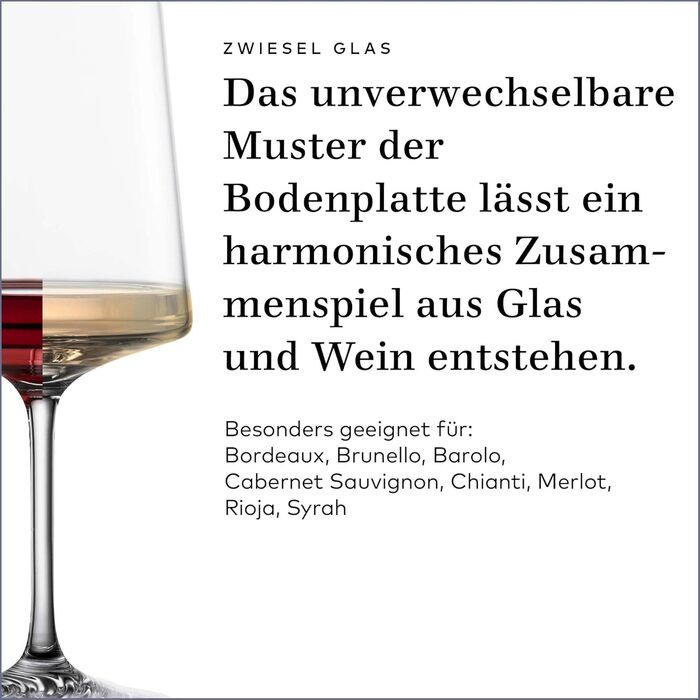Набір келихів для вина Zwiesel Glas Allround Echo (4 шт.), німецька якість, Tritan-кристал, для миття в посудомийній машині