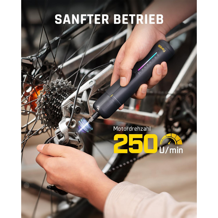 Fanttik S2 Pro: Акумуляторний шуруповерт 3.7V з набором біт, 7 рівнів крутного моменту, для меблів та ремонту