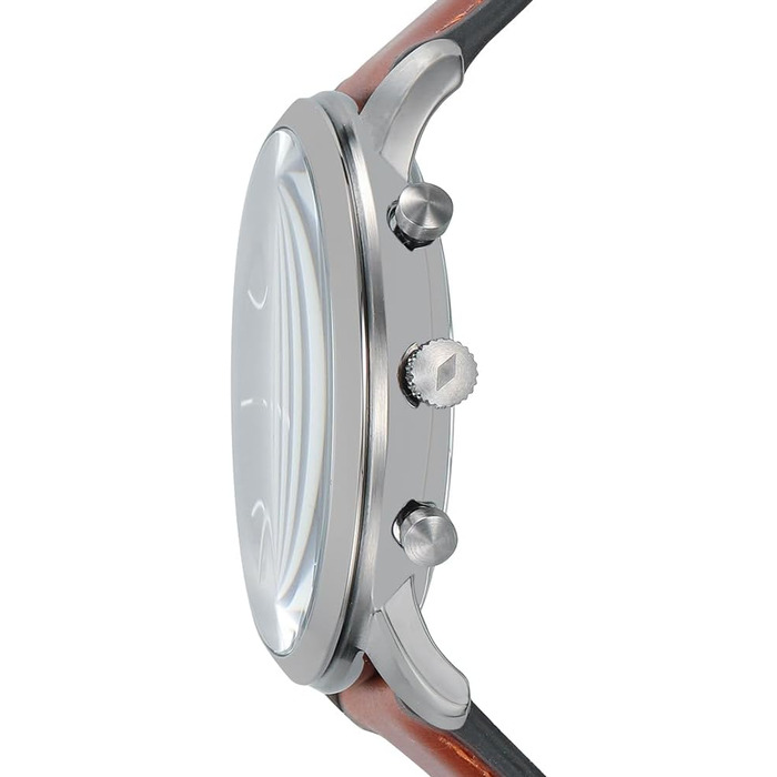 Годинник чоловічий Fossil Neutra Chronograph, кварцовий, шкіряний ремінець коричневий/сірий