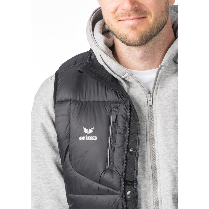 Жилет Erima CMPT Puffer для чоловіків (M, чорний)