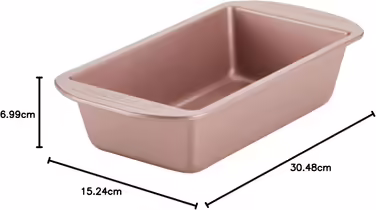 Farberware Nonstick Bakeware Meatloaf/Nonstick Baking Loaf Pan - 9 Inch x 5 Inch, Rose Gold