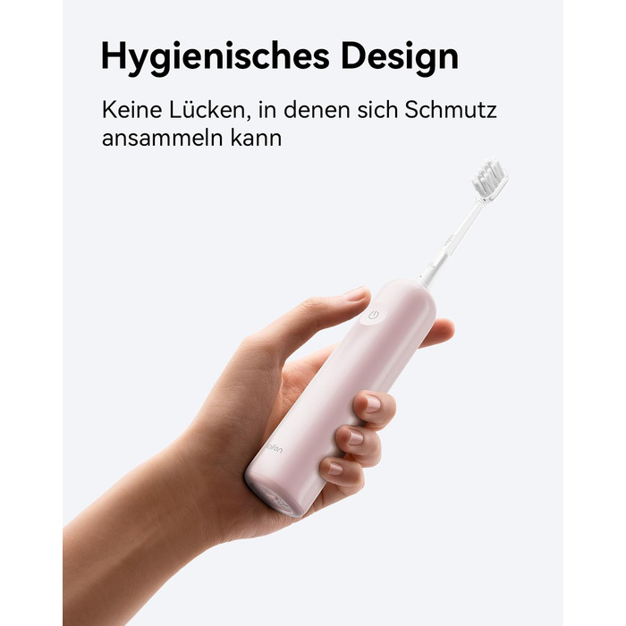 Laifen Wave Electric Toothbrush - Oscillating & Vibrating Sonic Toothbrush for Adults with 3 Brush Heads, IPX7 Waterproof, Magnetic Rechargeable Travel Toothbrush (ABS Pink)