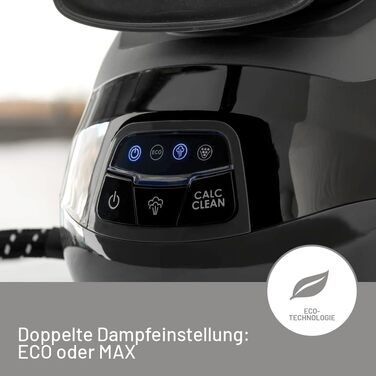 Праска з парогенератором Imetec Rapidvapor Plus: швидкий нагрів (1 хв), резервуар 1.2 л, підошва Fluid Ceramic, 300 г/хв, 5.5 бар