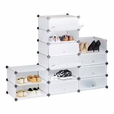 Relaxdays Shoe Cabinet with 12 Compartments