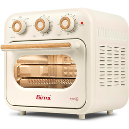 Фритюрниця з гарячим повітрям Girmi FG28 & Мультипіч, 1300W, 14 л, внутрішнє освітлення, 5 програм, рецепти