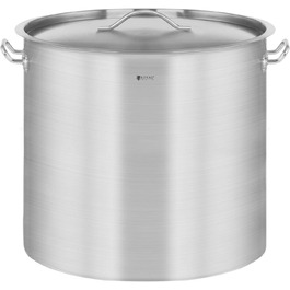 Royal Catering Induction Stockpot 48 L Ø 40 cm with Lid, Stainless Steel Pot, Induction Cooktop Pot, Stainless Steel Pot
