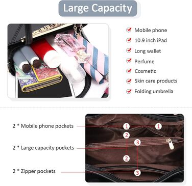 Сумка жіноча DIRRONA велика – сумка через плече та шопер з квітковою вишивкою та помпонами, ідеальна для роботи, відпочинку, подорожей, офісу, вечірок та весіль, колір сірий