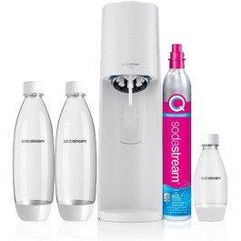 SodaStream AquaSpark Terra White - Набір 3 шт. (2 x 1л + 1 x 0.5л) + Цилиндр CO2 (60л)