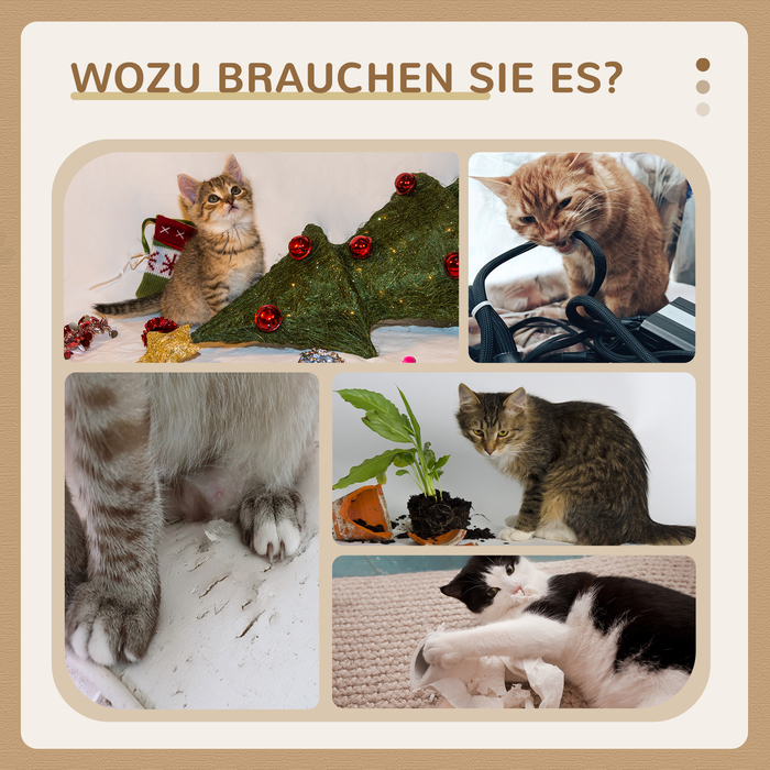 PawHut Дряпка для котів маленька, 49 см котячий комплекс, котячий дряпка з іграшковим м'ячиком, лежанка, кігтеточка для котів до 4 кг, котячі меблі, джутова тканина сірого кольору | Aosom