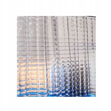 Штора для душу Duschy 180×200 см, прозора, з 3D-ефектом 